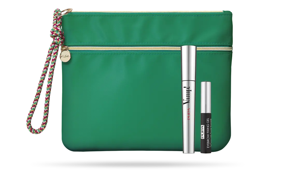 PUPA CONJUNTO VAMP! MÁSCARA+EYEBROW FIXING GEL