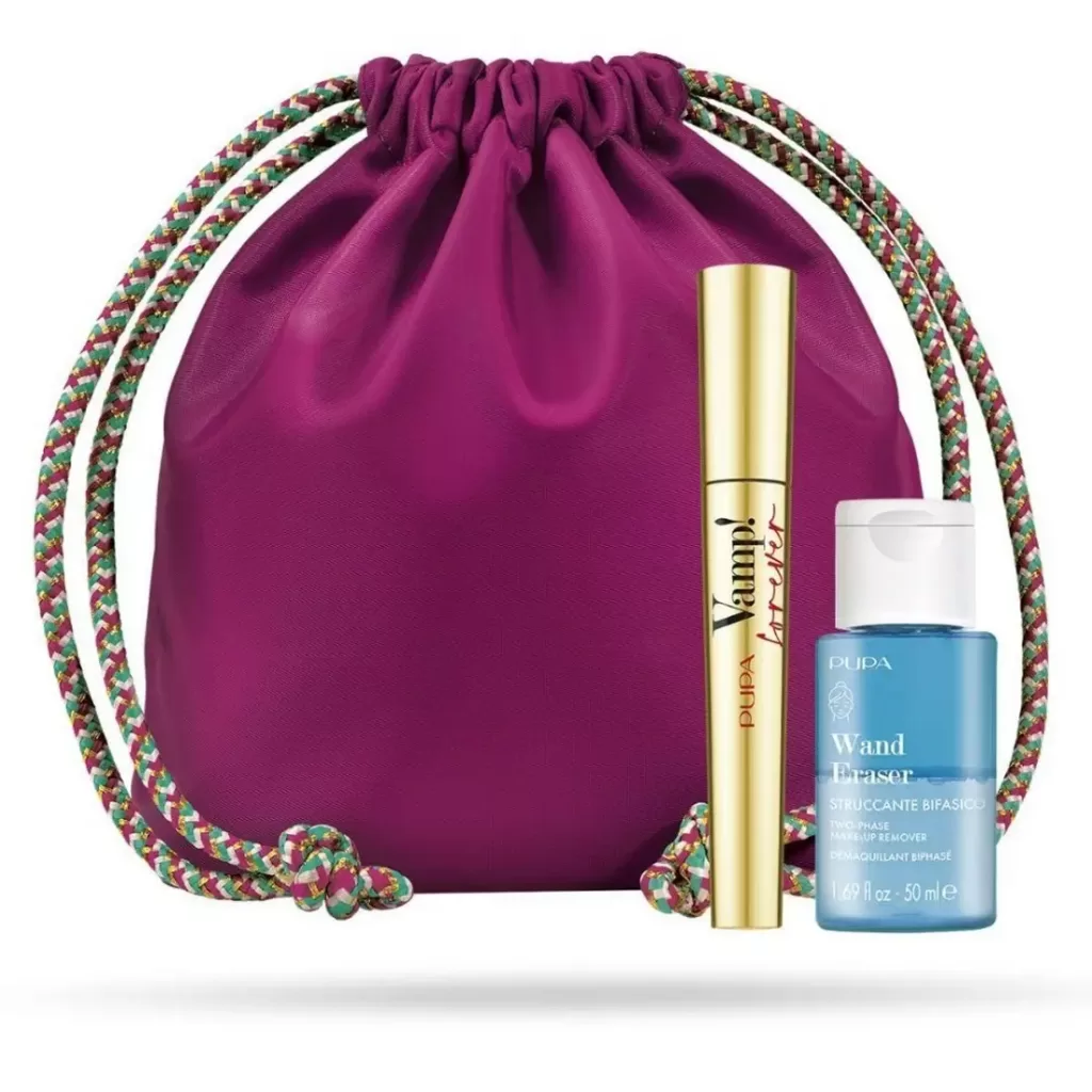 PUPA CONJUNTO VAMP! MÁSCARA FOREVER+DESMAQUILHANTE BIFÁSICO