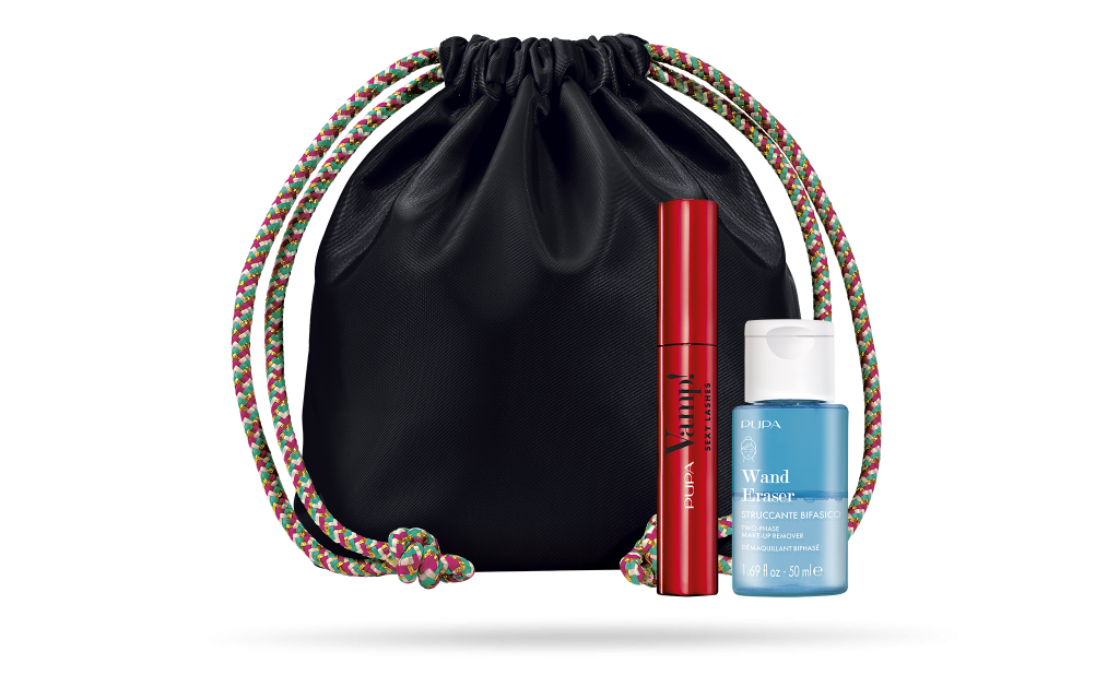 PUPA CONJUNTO VAMP! MÁSCARA SEXY LASHES+DESMAQUILHANTE BIFÁSICO