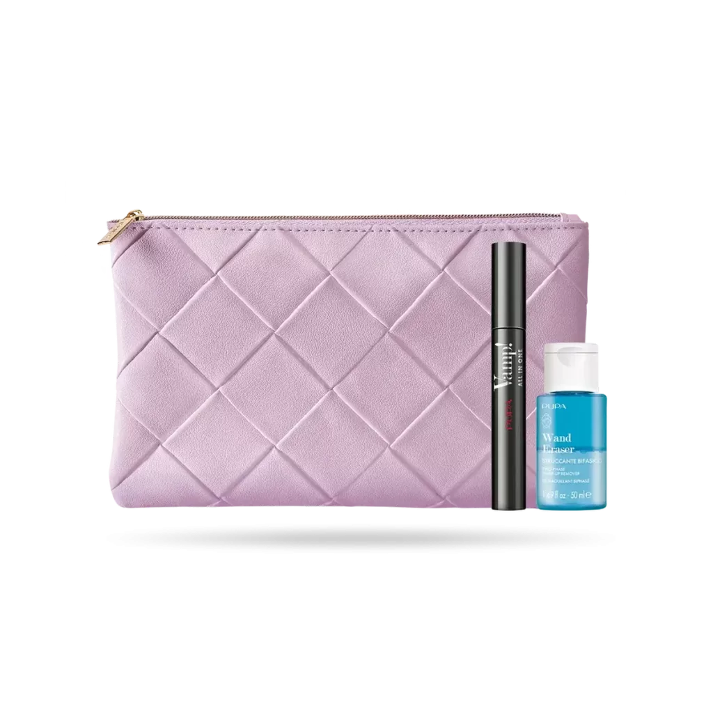 PUPA CONJUNTO VAMP! MÁSCARA ALL IN ONE+DESMAQUILHANTE BIFÁSICO